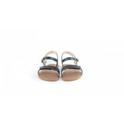 Sandales cuir barefoot Be Lenka Summer Noires 2 lannières