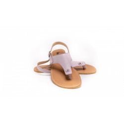 Sandales cuir barefoot Be Lenka Promenade Rose avec tige