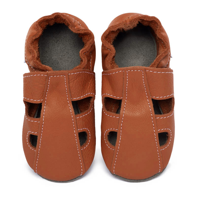 Chaussons cuir été Brandy (perforés) bébé/enfant/adulte