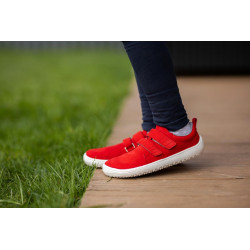 Chaussures cuir Barefoot enfant Be Lenka Jolly - Rouge