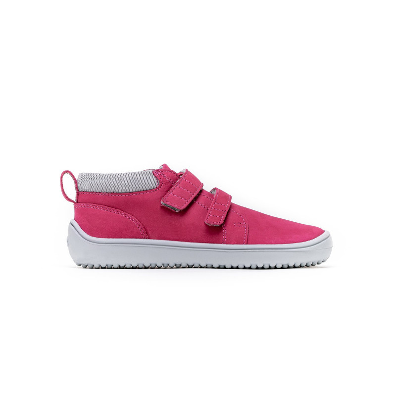 Chaussure cuir Barefoot enfant Be Lenka Play Rose fonc e pour