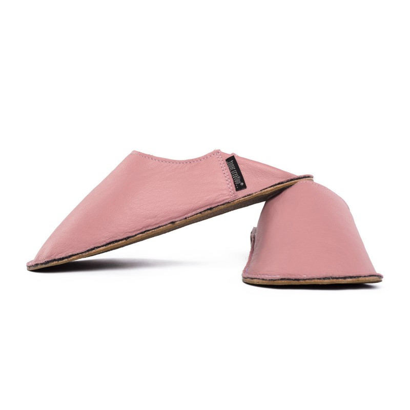 Babouche cuir Camel, semelle caoutchouc Babouche cuir Camel, semelle caoutchouc