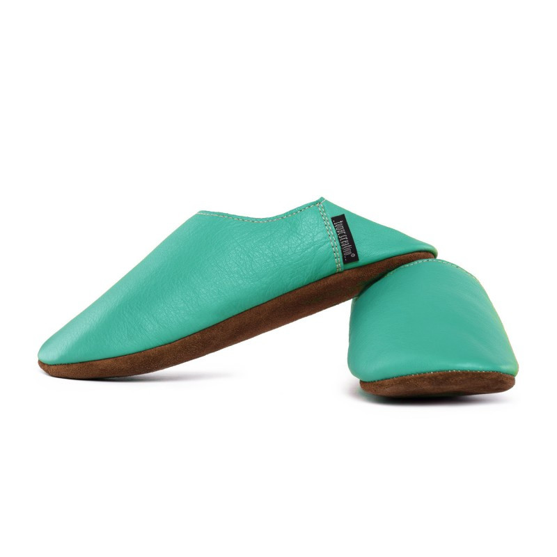 Babouche cuir Caraibe, semelle cuir Babouche cuir Caraibe, semelle cuir