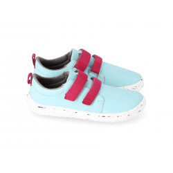 Chaussures cuir Barefoot enfant Be Lenka Jolly - Bleu ciel et rose