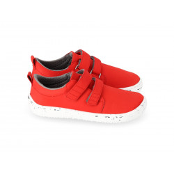 Chaussures cuir Barefoot enfant Be Lenka Jolly - Rouge et blanc