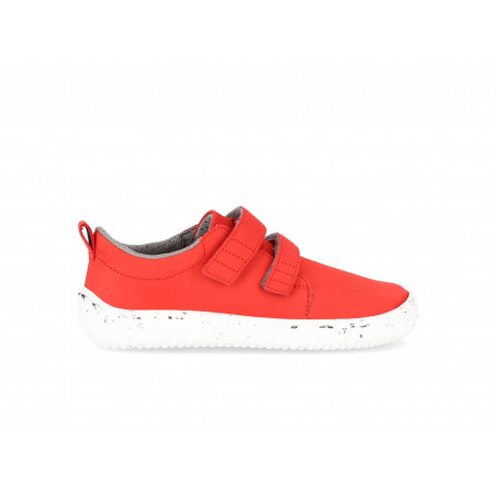 Chaussures cuir Barefoot enfant Be Lenka Jolly - Rouge et blanc