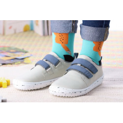 Chaussures cuir Barefoot enfant Be Lenka Jolly - Gris