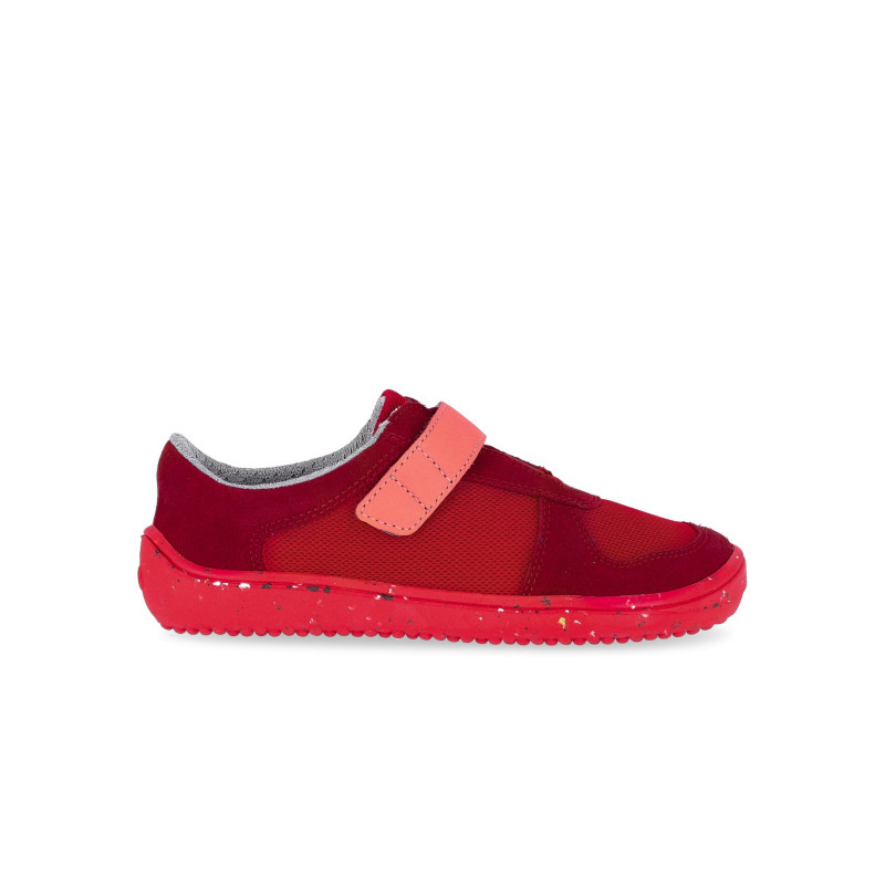 Chaussure cuir Barefoot enfant Be Lenka Joy - Tout rouge