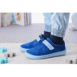 Chaussures cuir Barefoot enfant Be Lenka Joy - Tout bleu