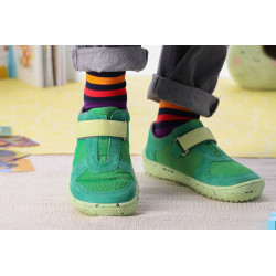 Chaussures cuir Barefoot enfant Be Lenka Joy - Tout vert