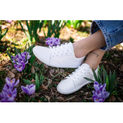 Chaussures cuir Barefoot Be Lenka Basket prime Blanche 2.0