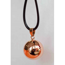 Bola de grossesse, collier avec pendentif couleur Rose métallique
