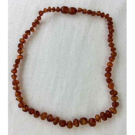 Collier d'ambre bébé marron