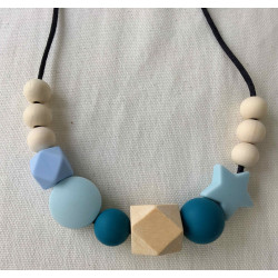 Collier d'allaitement Bleu