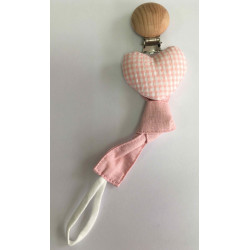 Attache tétine Coeur