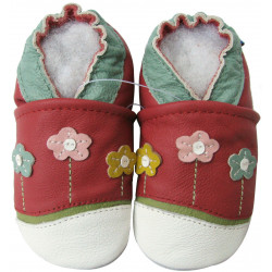 MK MATT KEELY Chaussure Bébé Fille Garçon Premier Pas Chaussons Marche  Enfants Non-Slip Cuir Souple 0-4 Ans,Rose,18 EU : : Mode