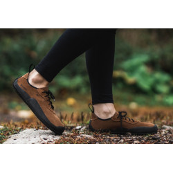 Chaussures cuir Barefoot Be Lenka shoes Trailwalker souples - Marron