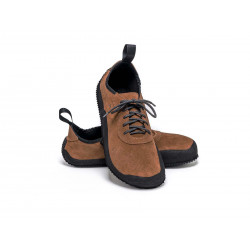 Chaussures cuir Barefoot Be Lenka shoes Trailwalker souples - Marron