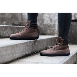 Chaussures cuir Barefoot Boots Be Lenka souples Nevada - Chocolat