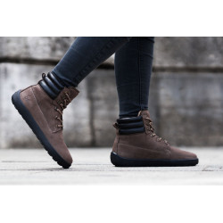 Chaussure cuir Barefoot Boots Be Lenka Nevada - Chocolat