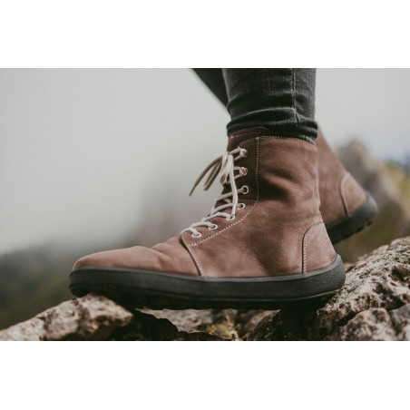 Chaussures cuir Barefoot Boots Be Lenka souples - Winter - Chocolat 3?0