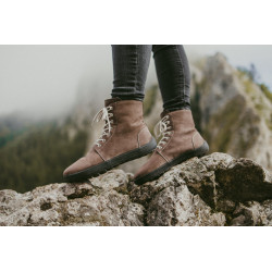 Chaussures cuir Barefoot Boots Be Lenka souples - Winter - Chocolat
