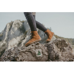 Chaussures cuir Barefoot Be Lenka souples Boots néo 2.0 Cognac & brown