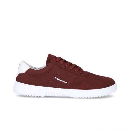 Chaussures cuir barefoot souples Barebarics - Pulsar - Maroon & White