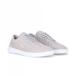 Chaussures cuir barefoot souples Barebarics - Pulsar - Grey & White