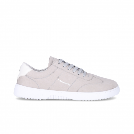 Chaussures cuir barefoot souples Barebarics - Pulsar - Grey & White