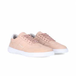 Chaussures cuir barefoot souples Barebarics - Pulsar - Nude Pink & White