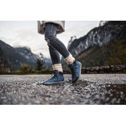 Chaussures cuir Barefoot souples Be Lenka shoes Ranger 2.0 Bleue