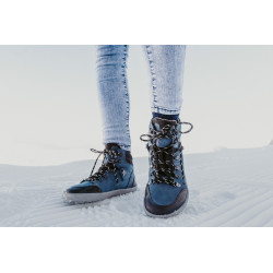 Chaussures cuir Barefoot souples Be Lenka shoes Ranger 2.0 Bleue