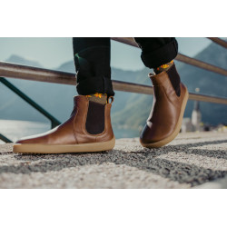 Chaussures cuir Barefoot Be Lenka Entice néo Marron1