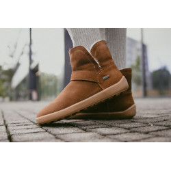 Chaussures cuir Barefoot Be Lenka shoes souples Polaris Marron