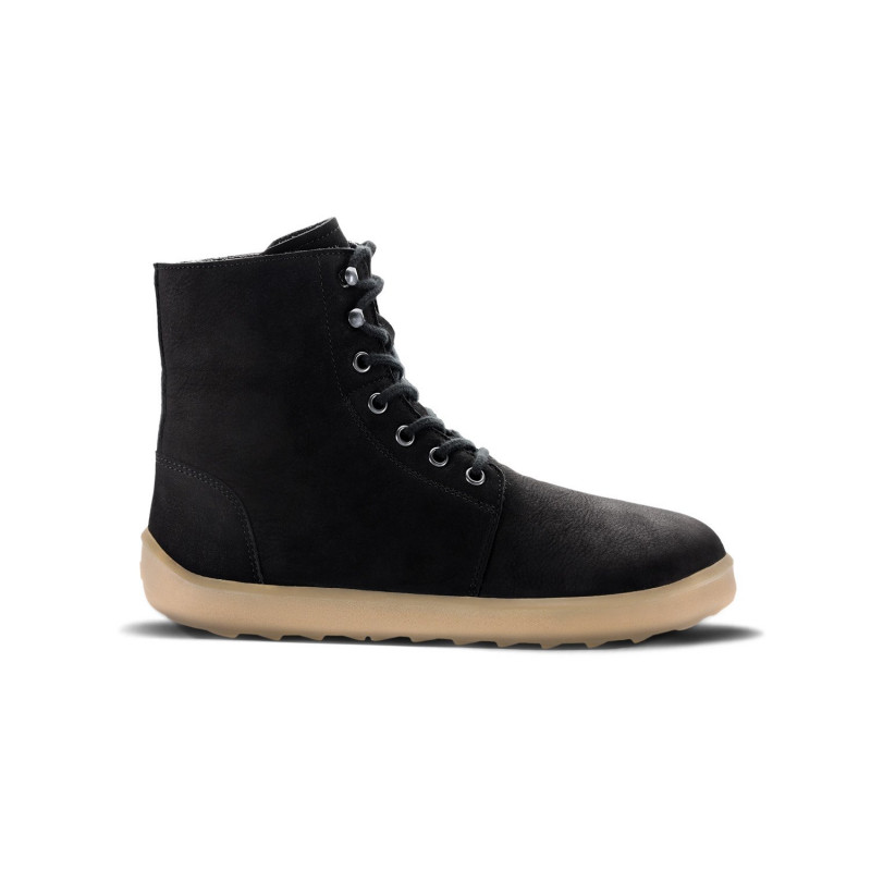 Chaussure cuir Barefoot Boots Be Lenka Matt black pour homme et femme