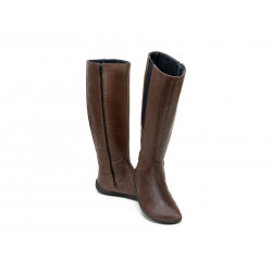 Bottes d'hiver cuir Barefoot Be Lenka Sierra Chocolat 1