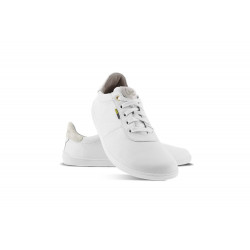 Chaussures cuir blanches et beiges barefoot Be Lenka Shoes Royale - White & Beige