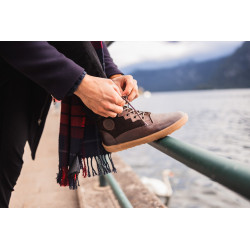 Chaussures cuir marrons Barefoot Be Lenka shoes Olympus - Dark Brown