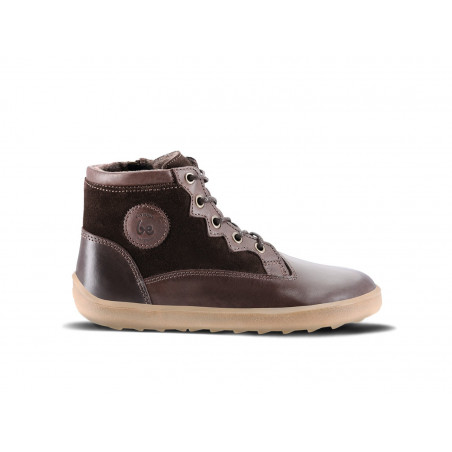 Chaussures cuir marrons Barefoot Be Lenka shoes Olympus - Dark Brown