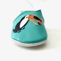 Chaussons cuir souple Toucan