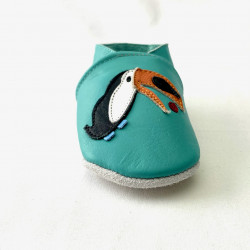 Chaussons cuir souple Toucan