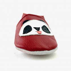 Chaussons Panda Cuir Souple | Pyjmoisa