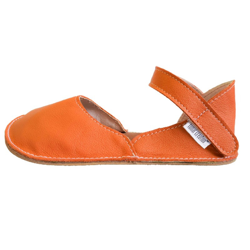 Ballerine barefoot sandales extra flexible Volcanic, fermeture velcro