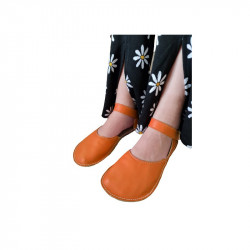 Ballerine barefoot sandales extra flexible Volcanic, fermeture velcro