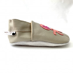 Chaussons cuir souple Pieuvre
