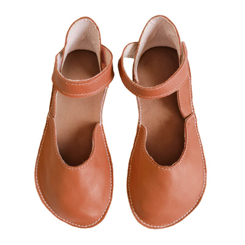 Ballerine barefoot sandales extra flexible Brandy, fermeture velcro