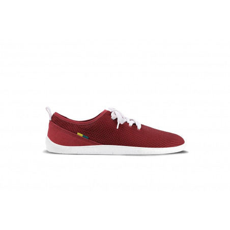 Chaussures cuir rouge barefoot Be Lenka Shoes Sneakers Dash - wine red