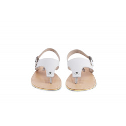 Sandales cuir barefoot Be Lenka Promenade Ivory white avec tige