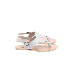 Sandales cuir barefoot Be Lenka Promenade Ivory white avec tige